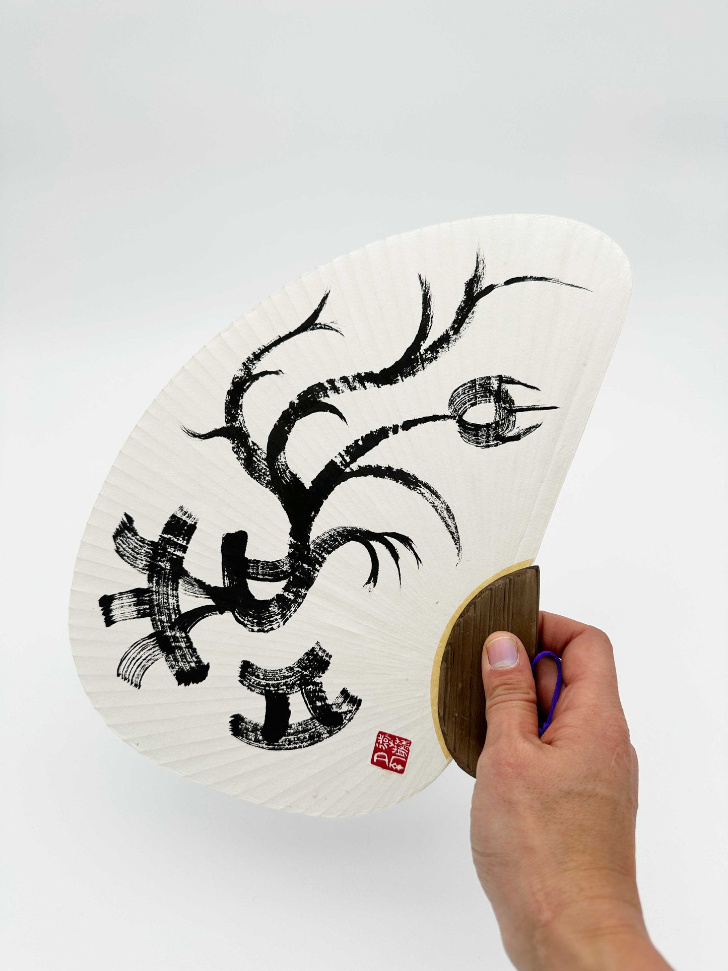 Handcrafted Uchiwa-Bird-(Ships from Japan)