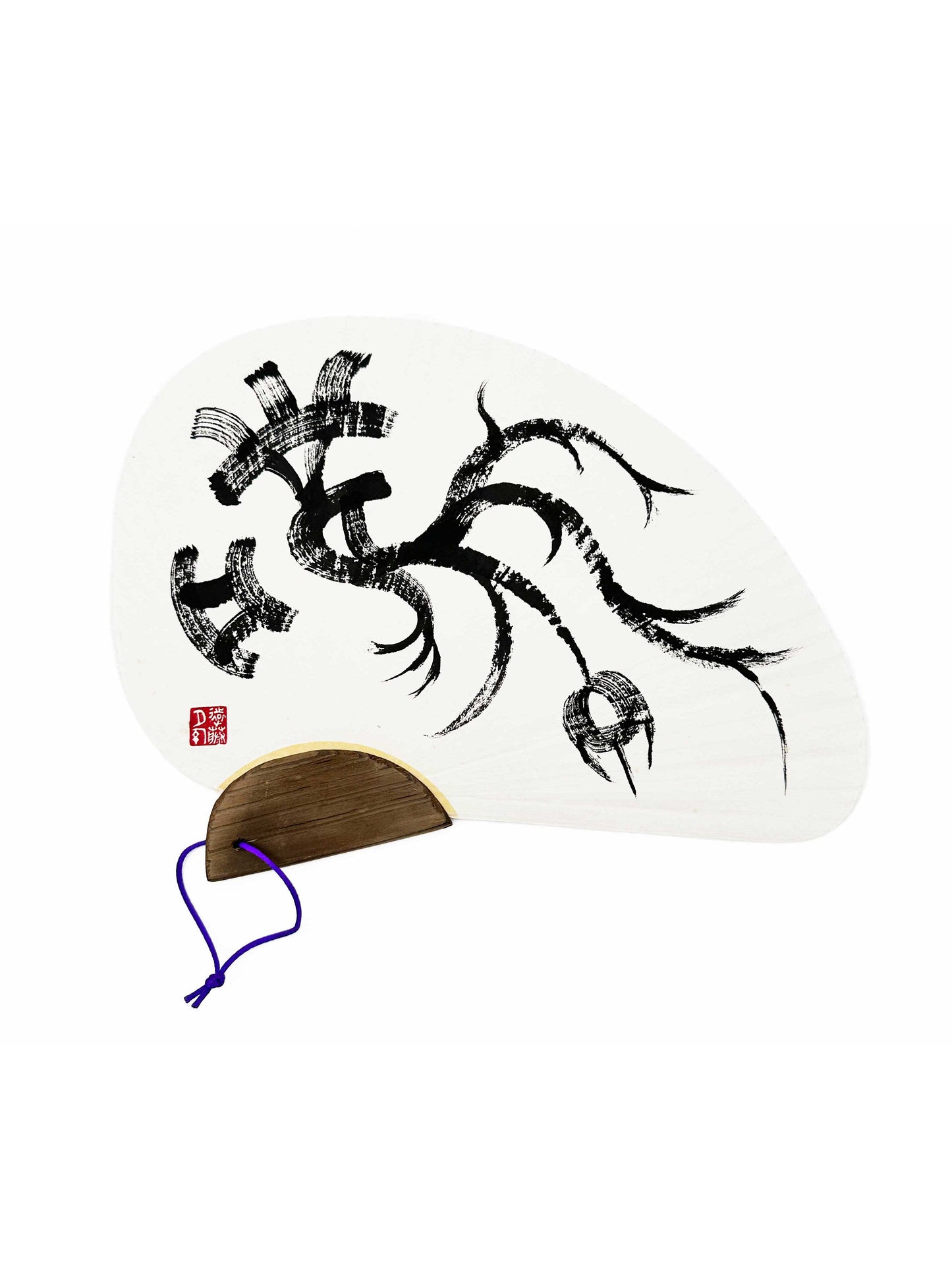Handcrafted Uchiwa-Bird-(Ships from Japan)