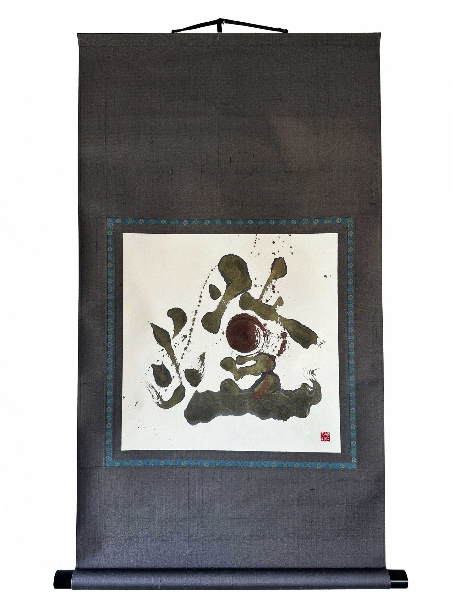 Hanging Scroll : A Fusion of Calligraphy and Art(Ships from Japan)